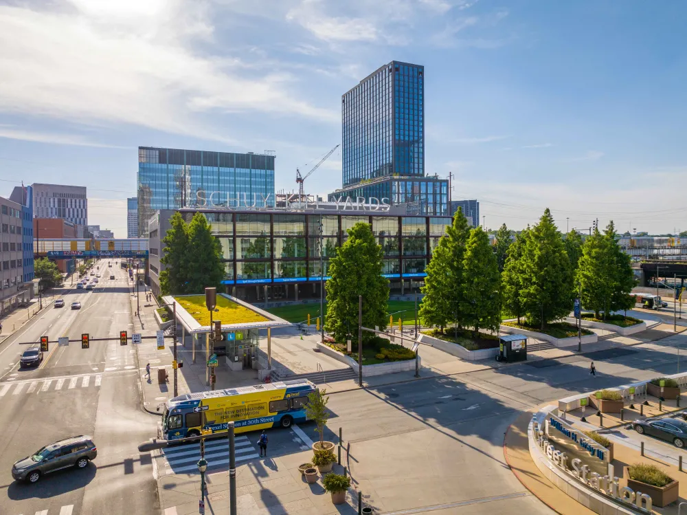 Schuylkill Yards_Exterior_Bulletin Building_Aerial_01
