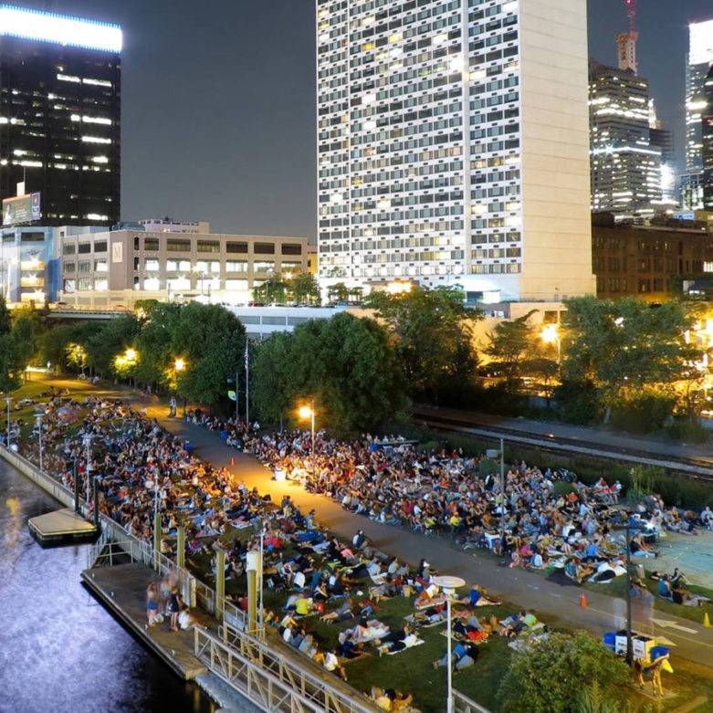 Schuylkill Banks Movie night photo