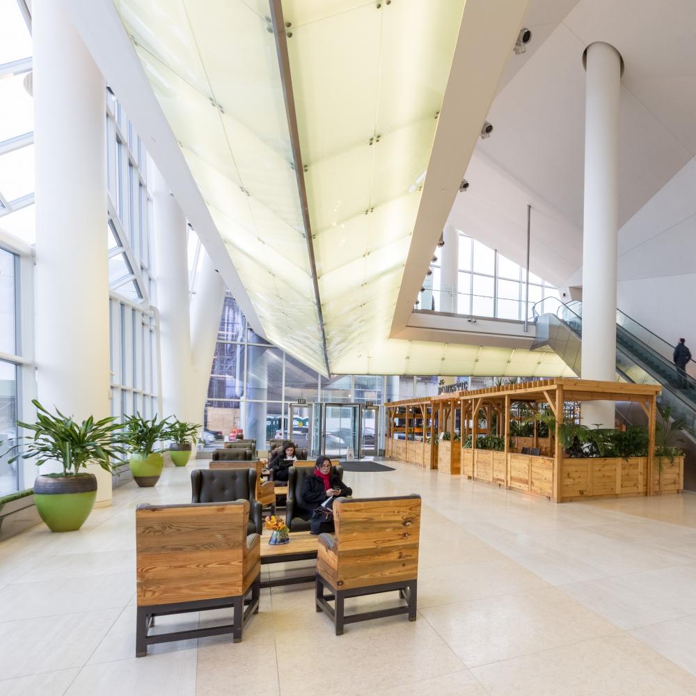 Interior of the Cira Centre lobby