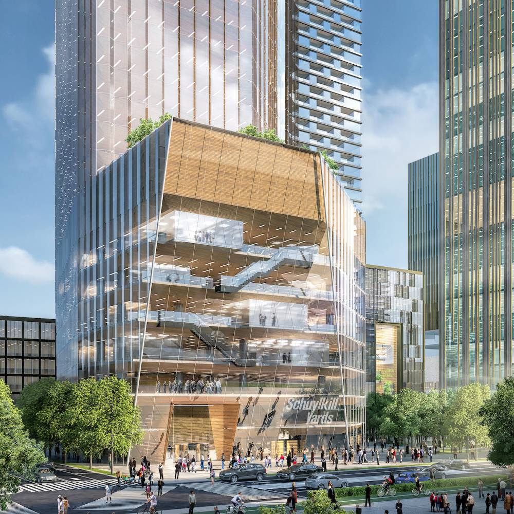 Rendering of Schuylkill Yards Building