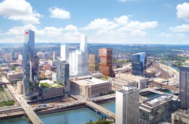 Philadelphia looking toward Schuylkill Yards in University City